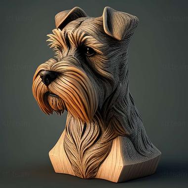 3D model Zwergschnauzer dog (STL)